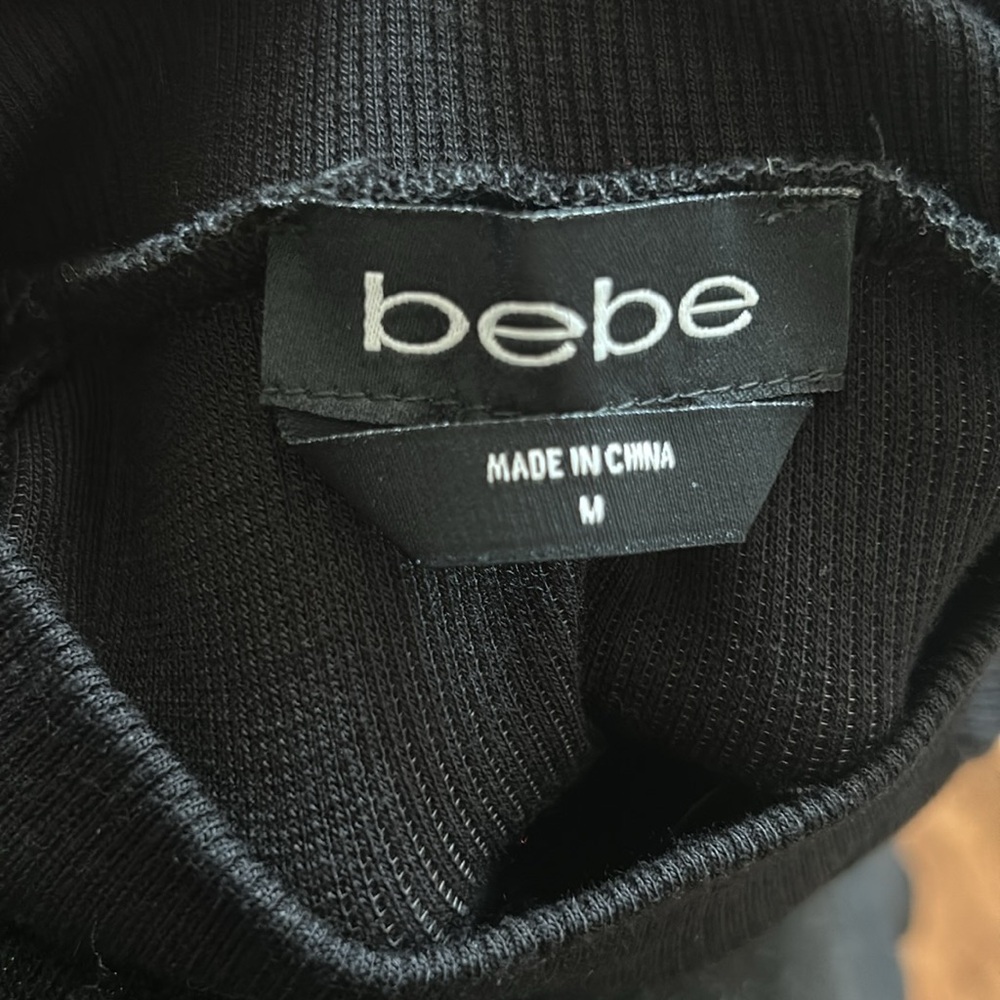 Bebe Logo Black Keyhole Bodycon Dress - Picture 6 of 10